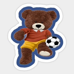 TEDDY BEAR PLAYING SOCCER Sticker